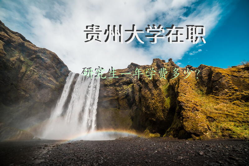 贵州大学在职研究生一年学费多少？